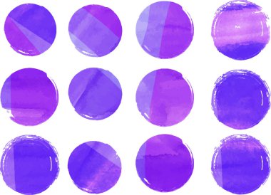 Bu, fırça setiyle çizilmiş suluboya çemberinin bir çizimi