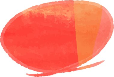 Bu, sıcak suluboya desenli yatay dairesel çerçevenin bir çizimi. 