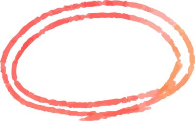 Bu sıcak renkli suluboya desenli yatay dairenin bir çizimi. 