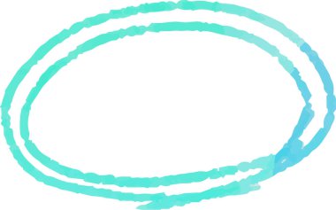 Bu soğuk suluboya desenli yatay çemberin bir çizimi. 