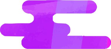 Bu, Mor Suluboya stili Japon tarzının deforme olmuş bulut siluetinin bir çizimi. 