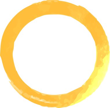 Bu, fırçayla çizilmiş Altın Suluboya yüzüğünün bir çizimi. 