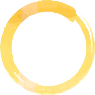 Bu, fırçayla çizilmiş Altın Suluboya yüzüğünün bir çizimi. 