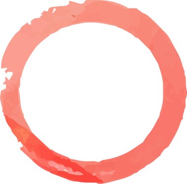 Bu, fırçayla çizilmiş Sıcak Suluboya yüzüğünün bir çizimi.