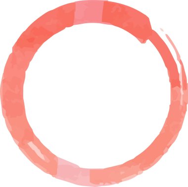 Bu, fırçayla çizilmiş Sıcak Suluboya yüzüğünün bir çizimi.