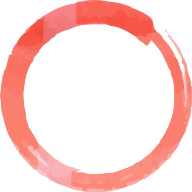 Bu, fırçayla çizilmiş Sıcak Suluboya yüzüğünün bir çizimi.