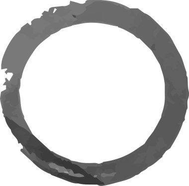 Bu, fırçayla çizilmiş Siyah Suluboya yüzüğünün bir çizimi. 