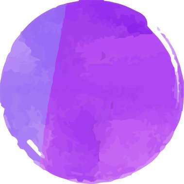 Bu, fırçayla çizilmiş Mor Suluboya Çemberinin bir çizimi. 