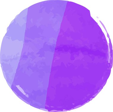 Bu, fırçayla çizilmiş Mor Suluboya Çemberinin bir çizimi. 