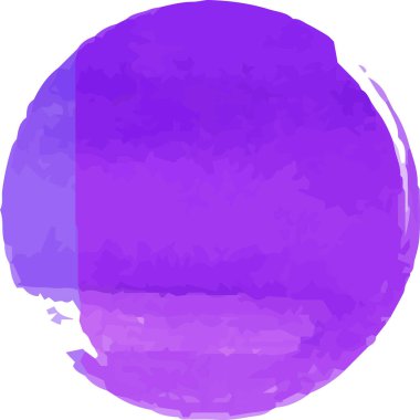 Bu, fırçayla çizilmiş Mor Suluboya Çemberinin bir çizimi. 