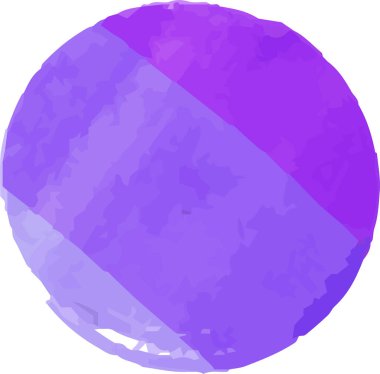 Bu, fırçayla çizilmiş Mor Suluboya Çemberinin bir çizimi. 