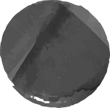 Bu, bir fırçayla çizilmiş Siyah Suluboya Çemberi 'nin bir çizimi. 