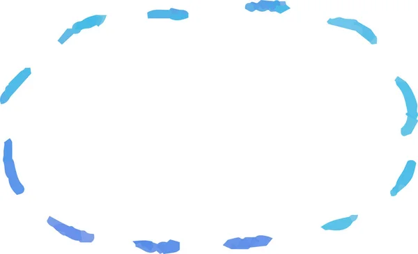 Dit Een Illustratie Van Horizontale Cirkel Met Een Koude Aquareltextuur — Stockvector