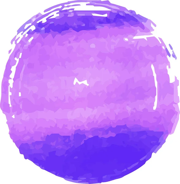 Αυτή Είναι Μια Απεικόνιση Του Purple Watercolor Circle Που Σχεδιάστηκε — Διανυσματικό Αρχείο