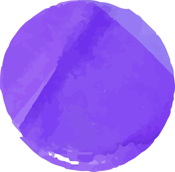 Illustration Purple Watercolor Circle Drawn Brushlet — Stock Vector