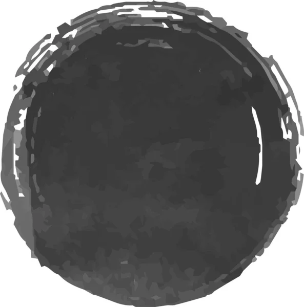 Ceci Est Une Illustration Cercle Aquarelle Noir Dessiné Avec Pinceau — Image vectorielle