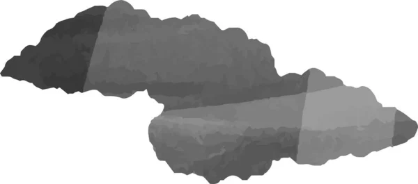 Esta Una Ilustración Acuarela Negra Nubes Japonesas Conectadas Entre — Vector de stock