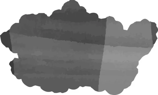 Esta Una Ilustración Acuarela Negra Nubes Japonesas Conectadas Entre — Archivo Imágenes Vectoriales