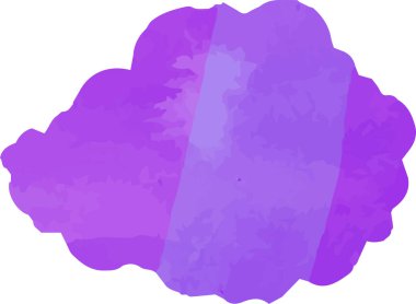 Bu Mor Suluboya Japon bulutunun bir çizimi.