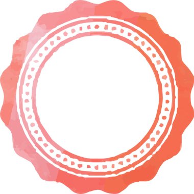 Bu ılık suluboya madalyasının bir tasviri. 