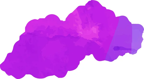 Приклад Пурпурового Водяного Кольору Японської Хмари — стоковий вектор
