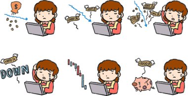 Bu, ev hanımının yatırımdan para kaybettiğinin bir resmi.