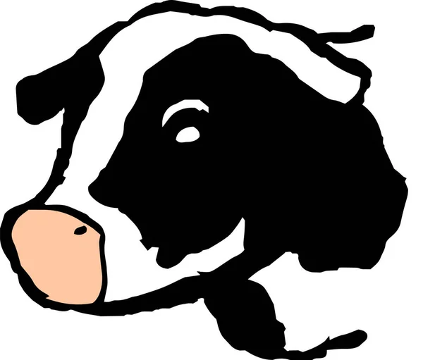 Esta Una Ilustración Ilustración Vaca Lechera Realista Dibujada Mano — Archivo Imágenes Vectoriales