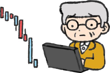 Bu ihtiyarın yatırımdan para kaybettiğinin bir göstergesi. 