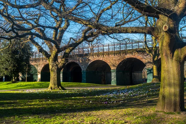 Herbst im ravenscourt park, london — Stockfoto