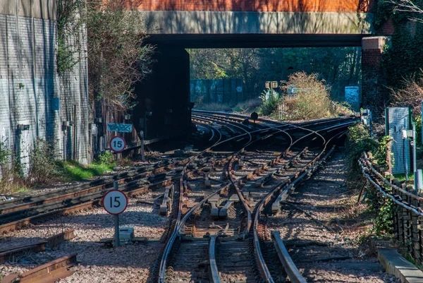 Trasa vlaku v Chiswicku, — Stock fotografie