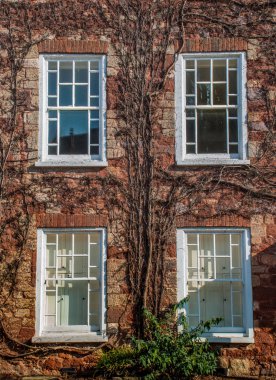 Duvar yüzeyleri ve eski Ho pencerelerin tasarımı için arka plan