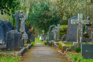 Lake District bölgesinde mezarlık.