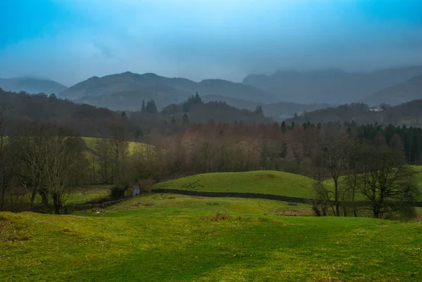 Belas montanhas na área Lake District . — Fotografia de Stock