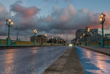 Londra'da Boş Westminster Köprüsü, Birleşik Krallık.