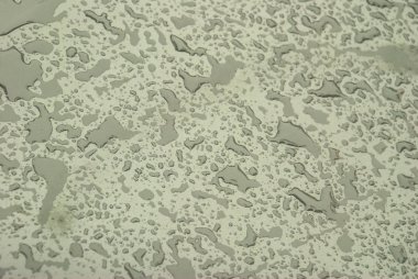 Paslanmaz çelik, yüzey afte üzerinde yağmur su damlası kadar yakın