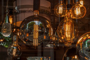 Ampuller, vintage la ışıklarda vintage ampuller