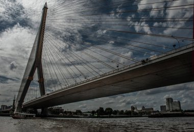 Rama Rama Viii köprüsü, Chao Phraya Nehri üzerinde Halat Köprüsü,