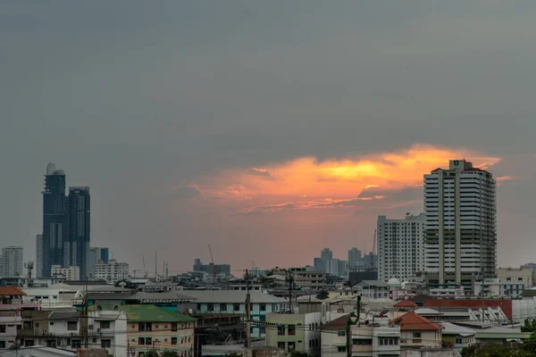 Banguecoque Tailândia Maio 2020 Vista Céu Banguecoque Com Arranha Céus — Fotografia de Stock