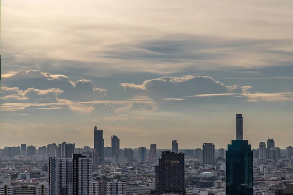 Bangkok Thaiföld Május 2020 Sky View Bangkok Felhőkarcolók Üzleti Negyedben — Stock Fotó