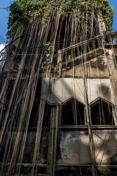 Deteriorated Abandoned Old Building Destroyed Building — Stock Photo, Image