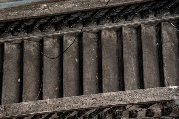 Eine Alte Traditionelle Zementtreppe Haustreppe Der Altstadt — Stockfoto