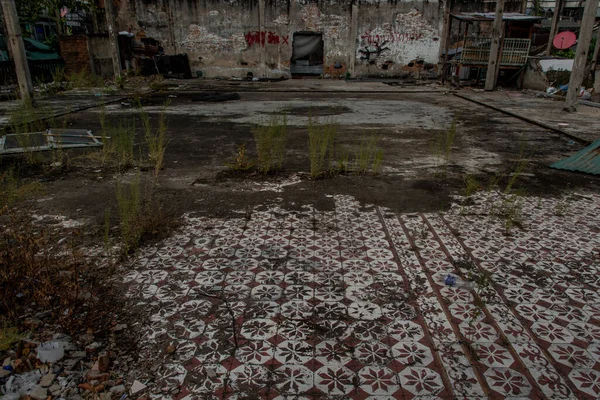 Bangkok Thailand Nov 2019 Deteriorated Abandoned Old Building Destroyed Building — Stock Photo, Image