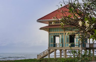 Phetchaburi, Tayland - 29 Şubat 2020: Güzel Maruek Kathayawan Sarayı (Aşk ve Umut Sarayı).
