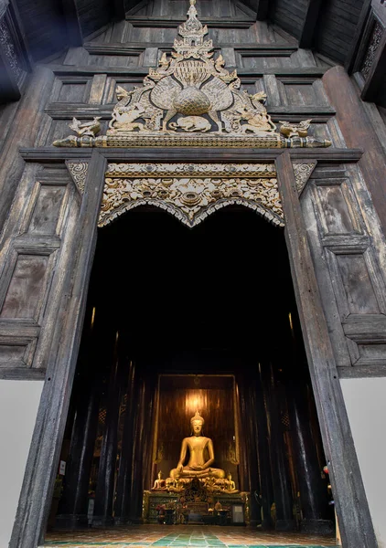 Chiangmai Tailandia Sep 2020 Imagen Buda Vihan Principal Wat Phun — Foto de Stock