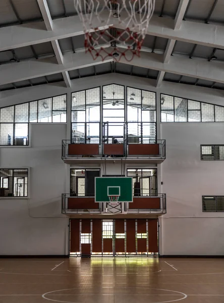 Bangkok Thailand Oct 2020 Indoor Sport Basketball Hoop Gym Interior — Stock Photo, Image