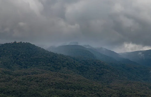 Dia Céu Beleza Grande Montanha Fundo Doi Suthep Mueang Chiang — Fotografia de Stock