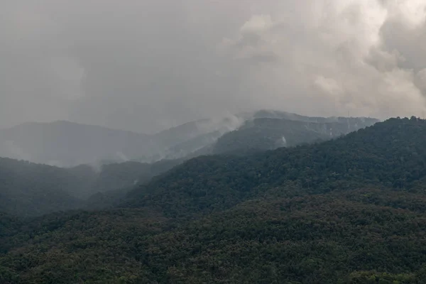 Dia Céu Beleza Grande Montanha Fundo Doi Suthep Mueang Chiang — Fotografia de Stock