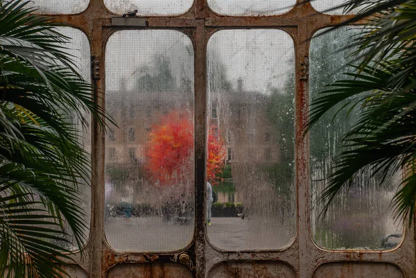 Londres Reino Unido Abril 2019 Hermosa Puerta Salida Palm House —  Fotos de Stock