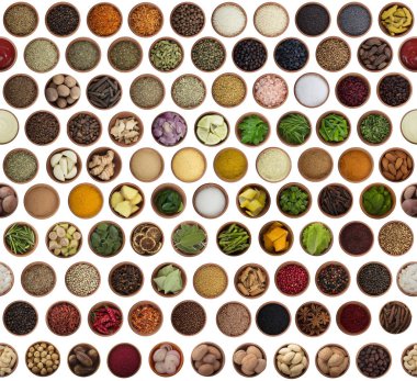 Baharat lezzetli yemek pişirmek için çeşitli