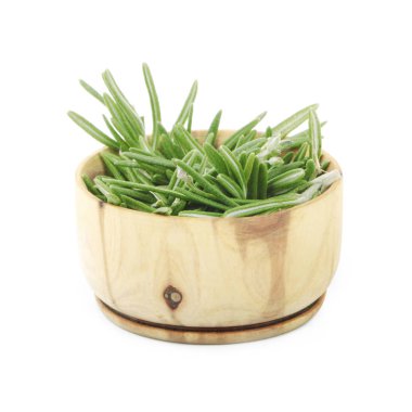 Beyaz arka planda izole biberiye closeup